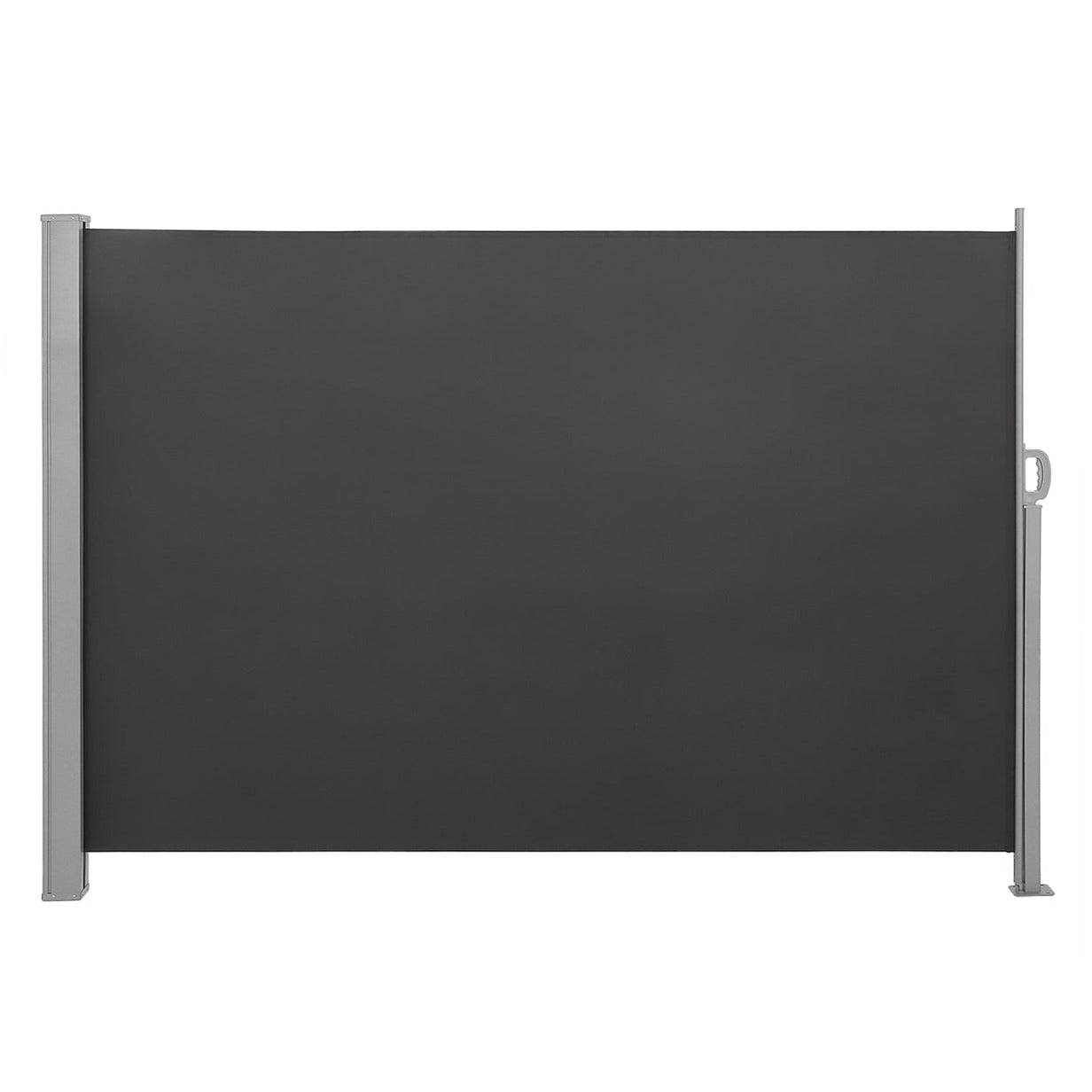 Helloshop26 - Store latéral pour balcon et terrasse pare-soleil brise-vue protection vie privée 180 x 350 cm gris foncé - Image 2