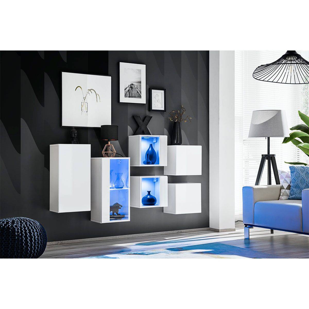 Meuble de Rangement "Switch IV" 320cm Blanc - Image 3