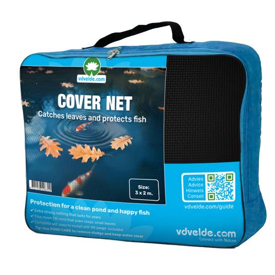 COVER NET filet de bassin 4x3 m - Maille 10mm - Noir/Vert - Anti-Hérons - Image 3