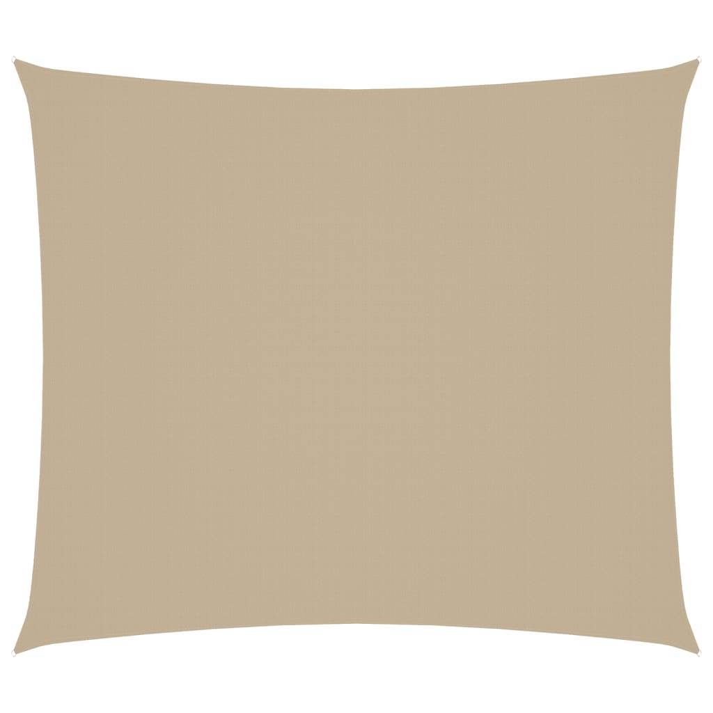 Voile de parasol - accessoire parasol - Tissu de remplacement pour parasol tissu oxford rectangulaire 2,5x3 m beige - MEUBLE PRO - Image 1