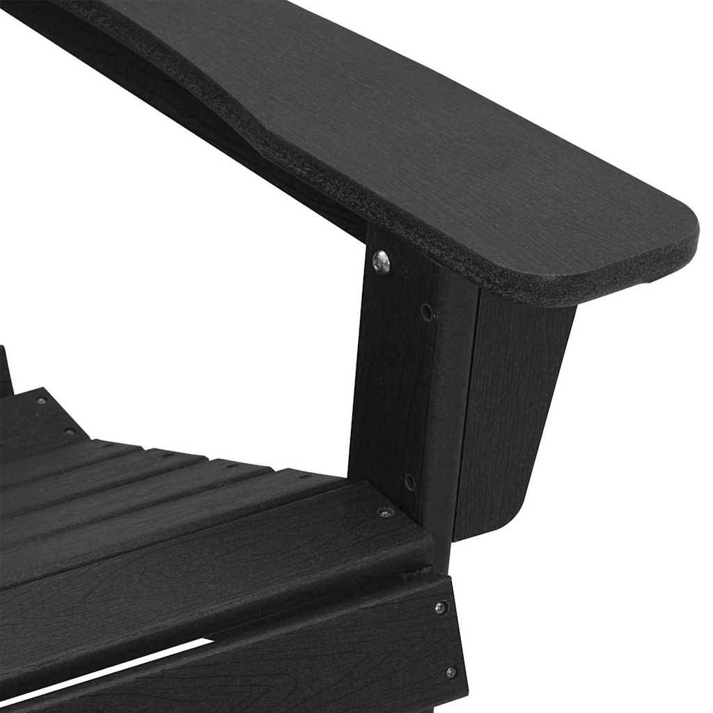 Chaise Adirondack Noir 82 x 74 x 92 cm HDPE, Poids :21.48kg - PANGIVO - Image 8