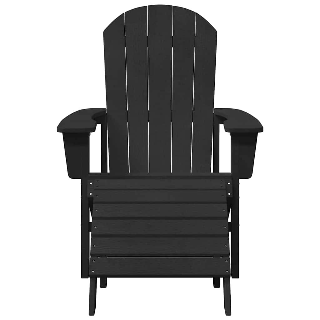 Chaise Adirondack Noir 82 x 74 x 92 cm HDPE, Poids :21.48kg - PANGIVO - Image 4