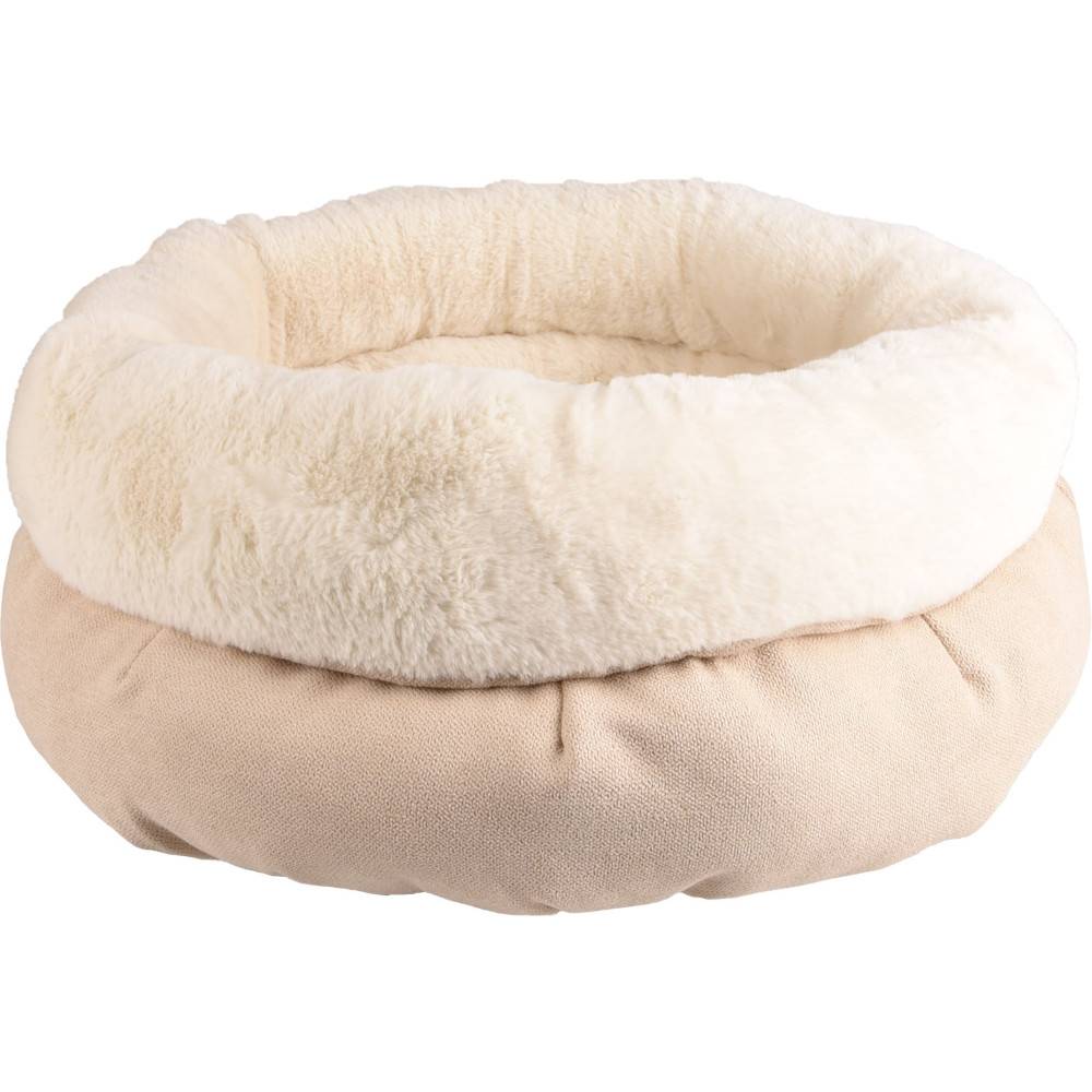 Flamingo - Coussin rond ø 45 cm x 23 cm couleur beige pour chat gamme Huben - Image 1