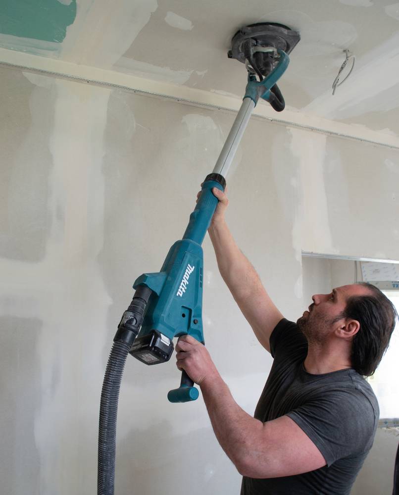 Makita - Ponceuse pour cloison sèche 18V LXT Ø 225 mm - MAKITA - avec 2 batteries 18V 5.0Ah - chargeur - Sac - DSL800RTEU - Image 7
