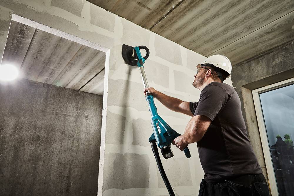 Makita - Ponceuse pour cloison sèche 18V LXT Ø 225 mm - MAKITA - avec 2 batteries 18V 5.0Ah - chargeur - Sac - DSL800RTEU - Image 8
