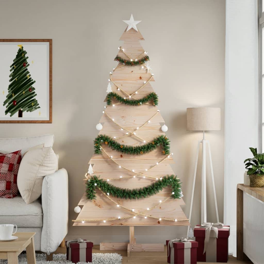 Maison Chic - Sapin de Noël | Arbre de Noël en bois pour décoration 180 cm bois massif de pin Maison Chic - Image 2