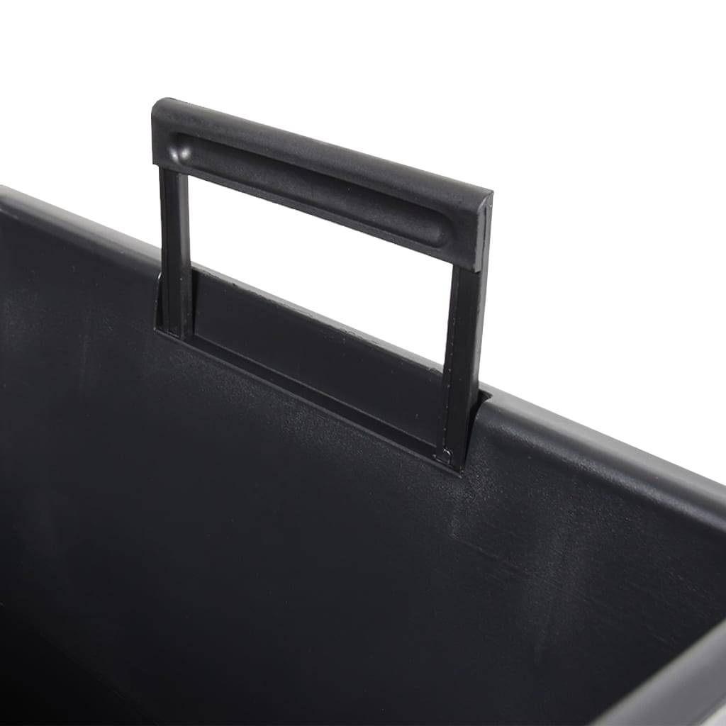 Vidaxl - Jardinière et intérieur amovible-Pot de fleur-Bac à fleurs anthracite 11/26,5 L rotin PP - Image 6