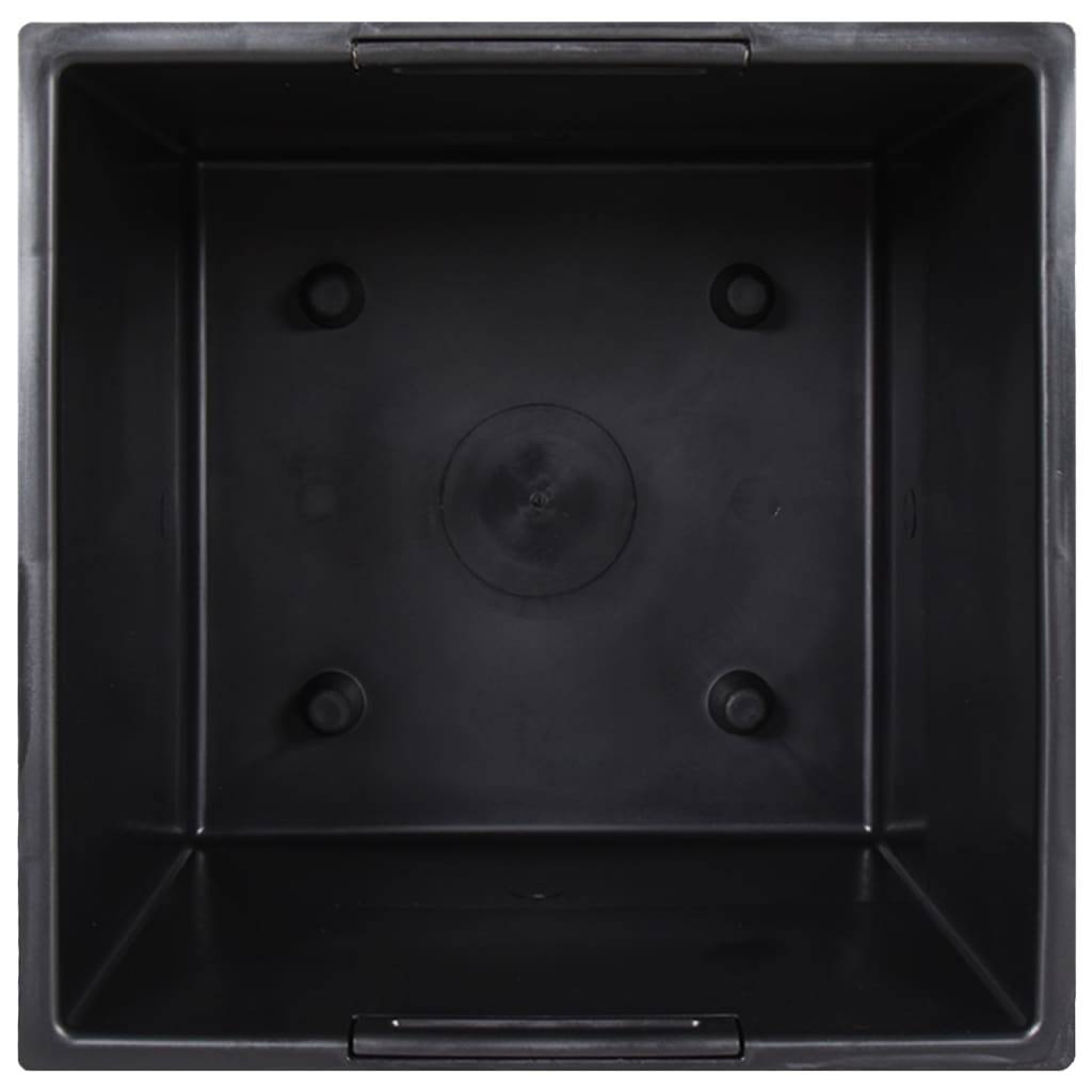 Vidaxl - Jardinière et intérieur amovible-Pot de fleur-Bac à fleurs anthracite 11/26,5 L rotin PP - Image 5