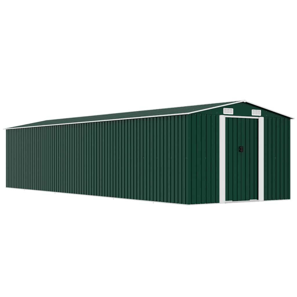 Abri de jardin métal vert 257 x 77.9 x 181 cm - PANGIVO - Image 1