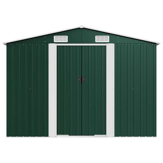 Abri de jardin métal vert 257 x 77.9 x 181 cm - PANGIVO - Image 5