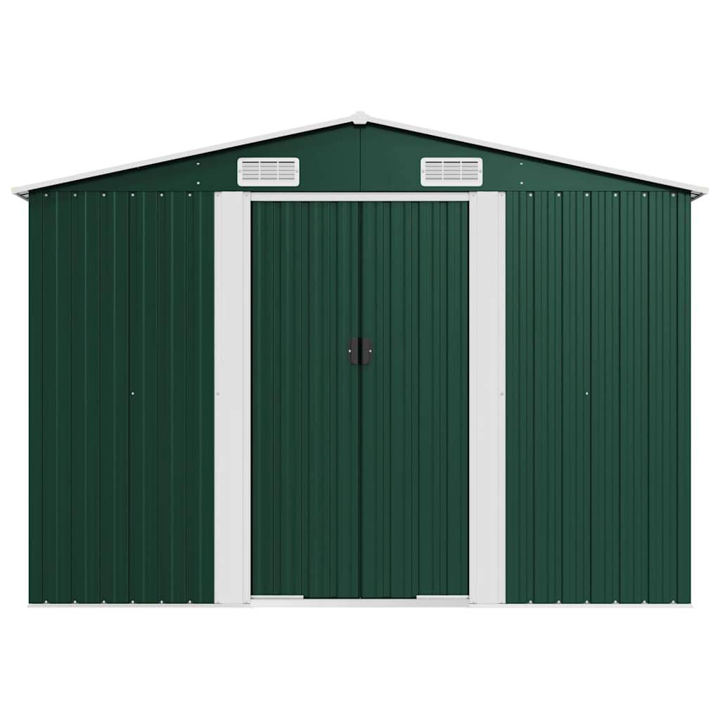 Abri de jardin métal vert 257 x 77.9 x 181 cm - PANGIVO - Image 5