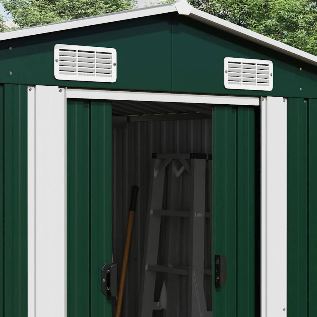 Abri de jardin métal vert 257 x 77.9 x 181 cm - PANGIVO - Image 3