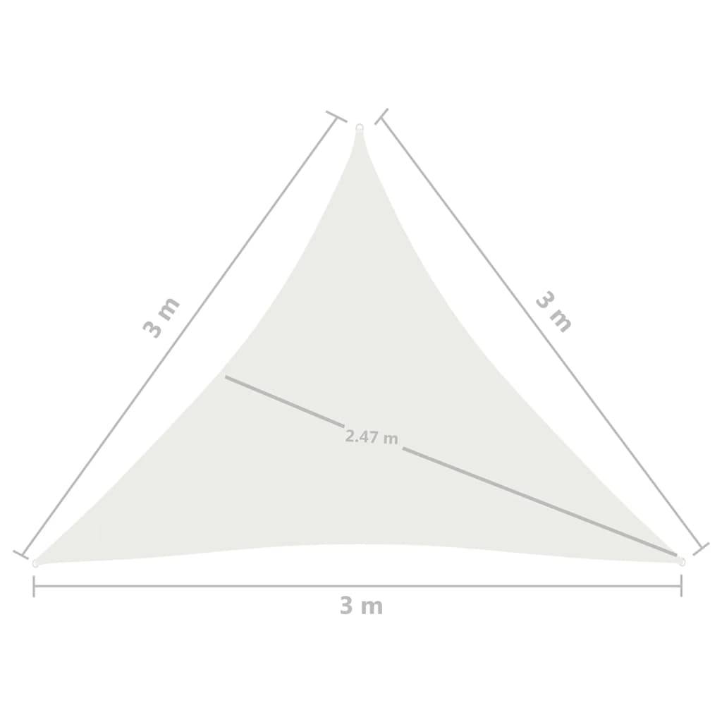 Helloshop26 - Voile d'ombrage 160 g/m² blanc 3 x 3 x 3 m PEHD - Image 6