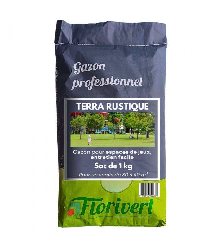 Florivert - Gazon à semer Terra Rustique 1 kg, pour peu d'entretien et bel aspect estival - Florivert 1206450 - Image 1