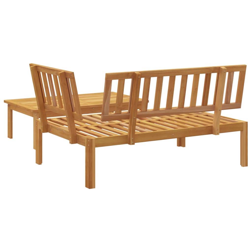Salon de jardin palette 2 pcs | Mobilier d'extérieur bois massif d'acacia Maison Chic - Image 5