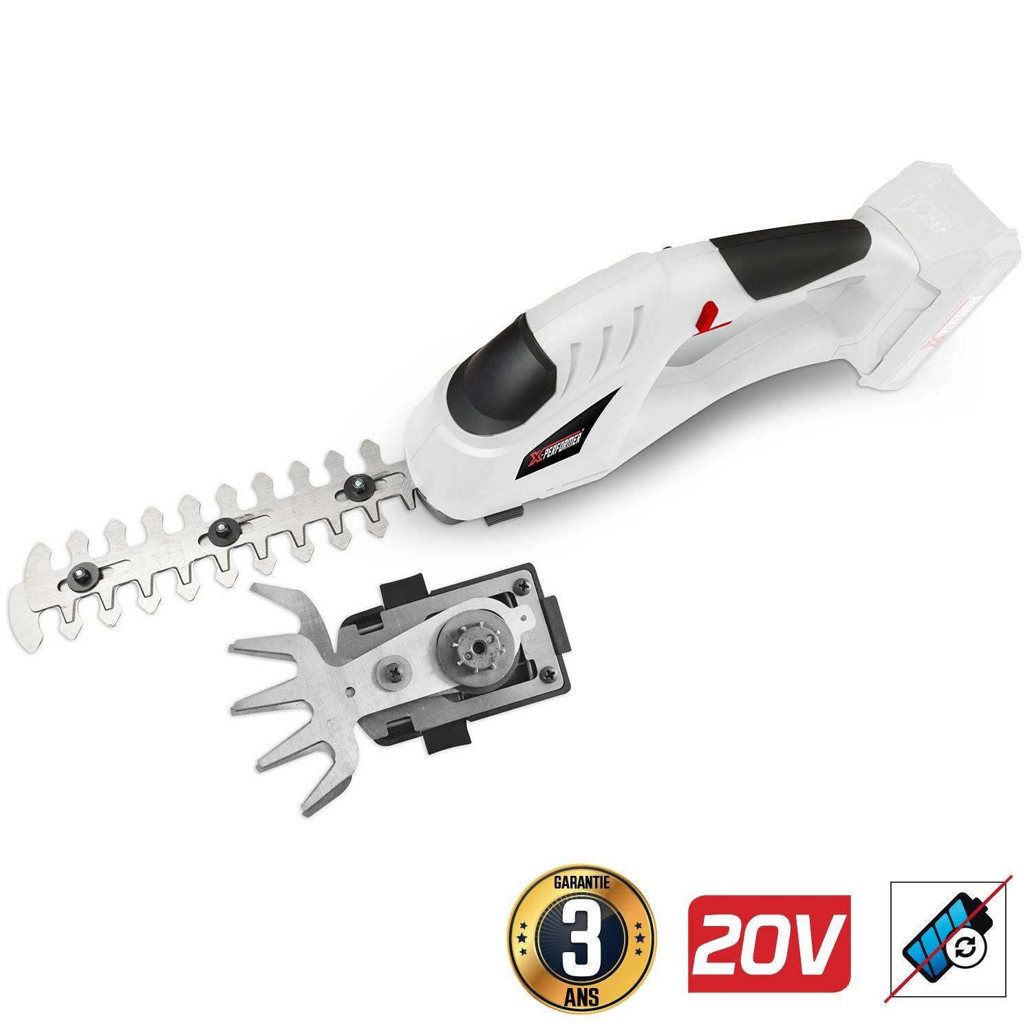 Cisaille de jardin Portative - Sculpteur de haies 2EN1 20V X-performer XPCSTH20LI - Outil seul sans batterie ni chargeur - Image 2