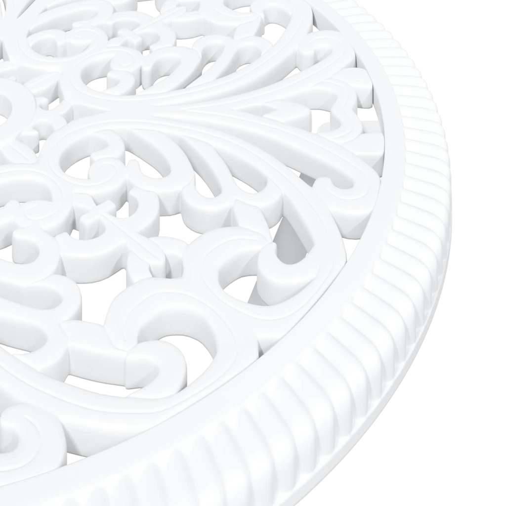 Vidaxl - Ensemble bistro de jardin 3 pcs-Salons de jardin Blanc Aluminium 548298 - Image 8