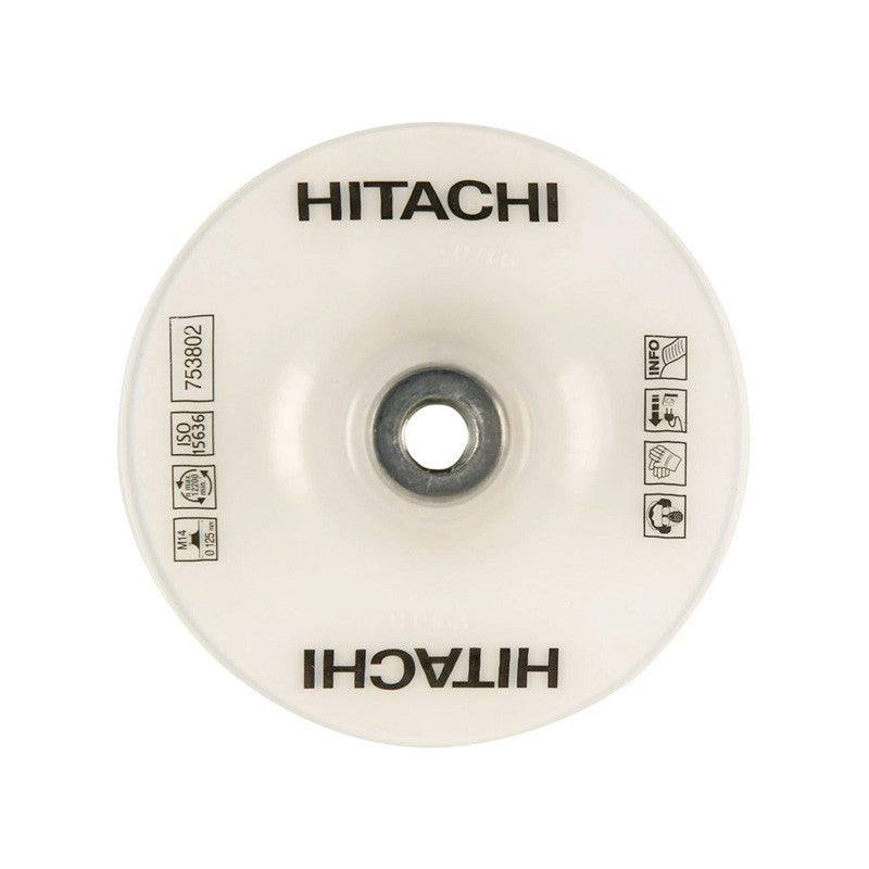 Plateau plastique pour abrasif semi-rigide Ø125 x M14 + écrou HIKOKI 753802 Hikoki