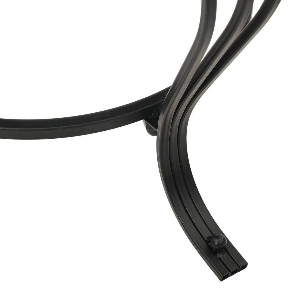 ComfortXL - Brasero de Jardin Rond Acier Foyer avec Couvercle Design Sculpté et Tisonnier 49 cm Noir - ComfortXL Outdoor Living - Image 7