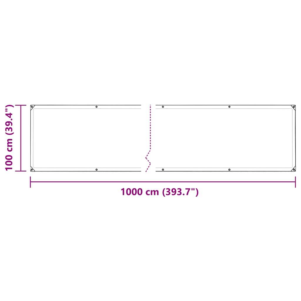 Vidaxl - Couverture végétale avec œillets 1x10 m PVC vidaXL 3308715 - Image 3