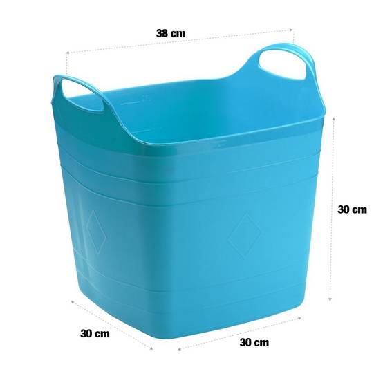 Seau de rangement flexible 15 Litres Multicolore - Image 3