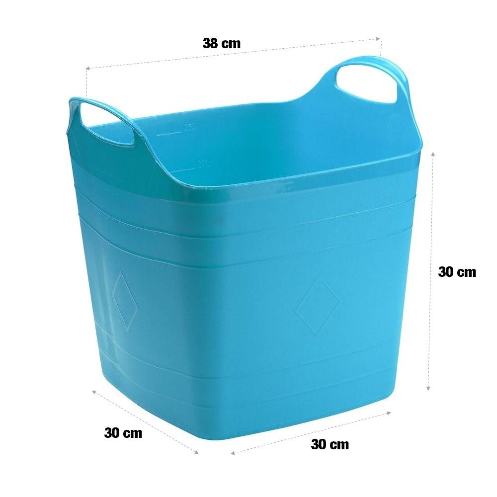 Seau de rangement flexible 15 Litres Multicolore - Image 3