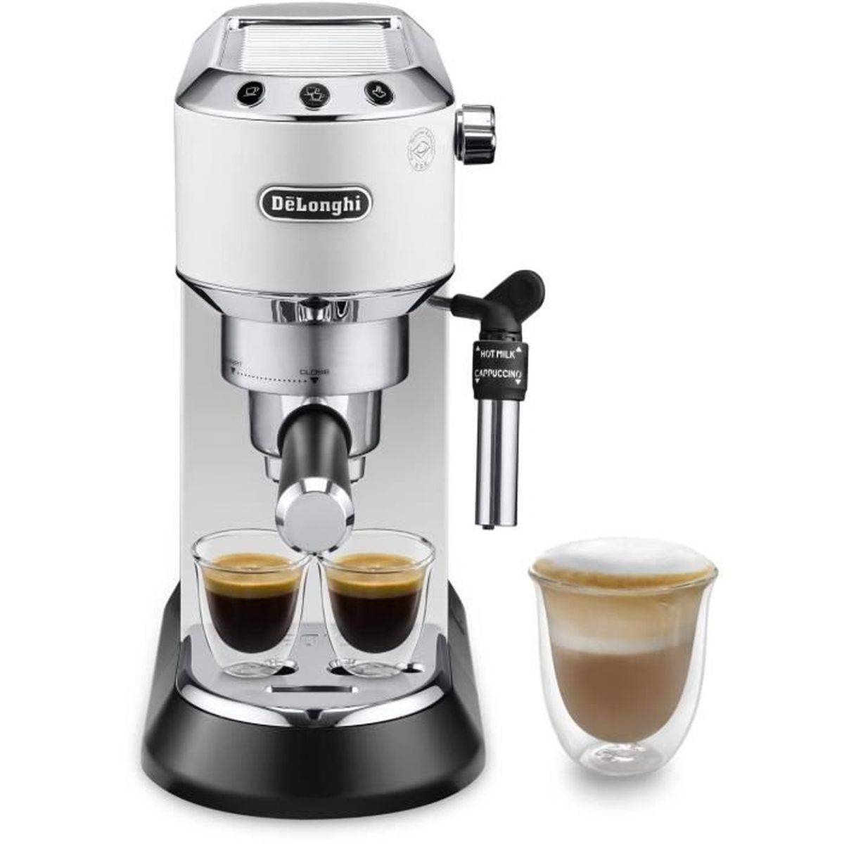 Machine expresso classique Dedica Style EC 685.W, 15 bar, 1,1 L, système cappuccino - De’Longhi - Image 2