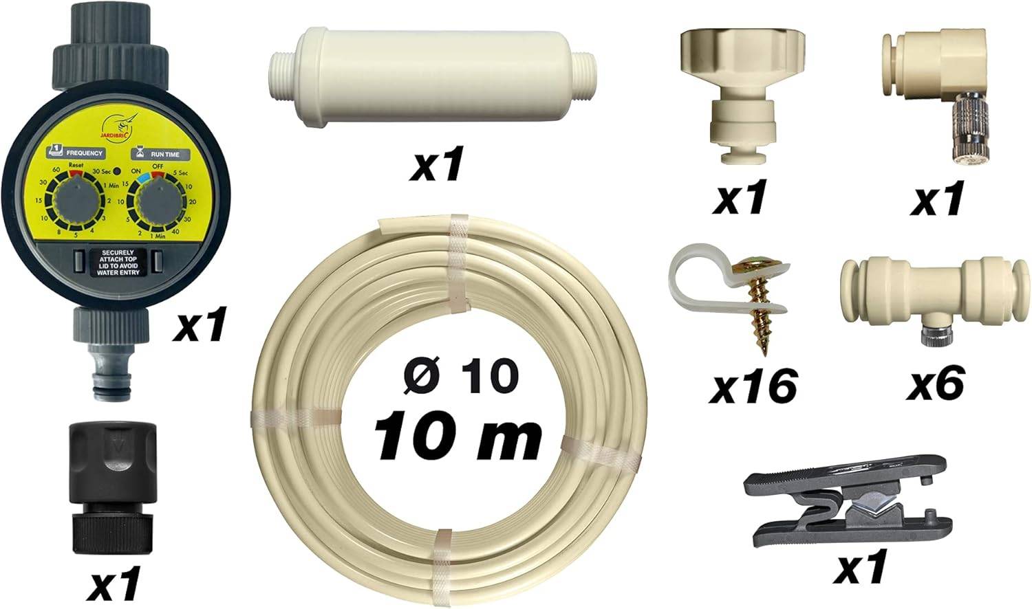 Jardibric - Jardibric - Kit Brumisation Extérieur 10 m avec Temporisateur - Filtre et Fixations Incluses - Image 3