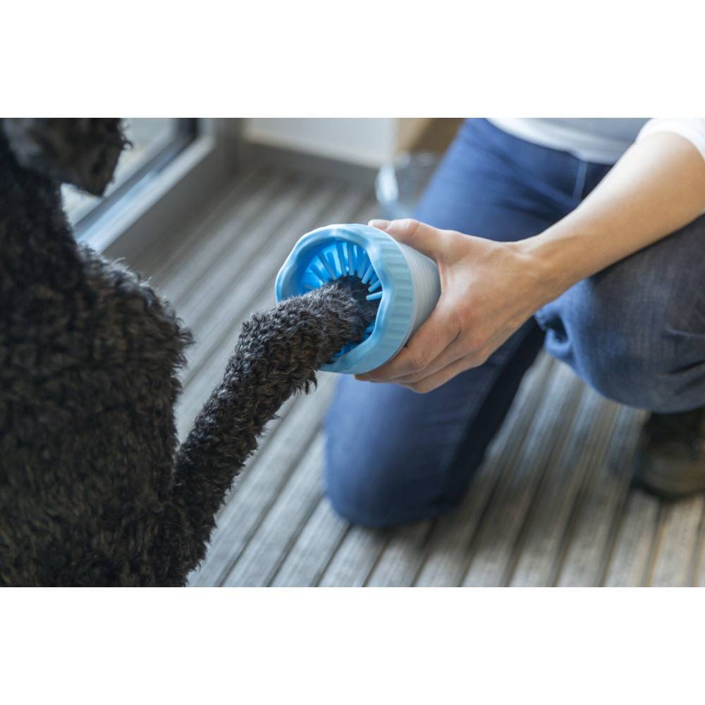 Trixie - Nettoyant pour pattes avec brosse en silicone taille M-L - Image 6