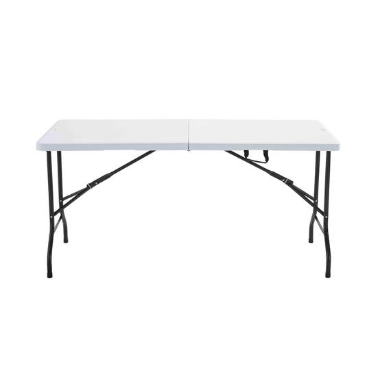 Oviala - Table Pliante Blanche 152 x 70 x 74 cm, Blanc REKKEM - Oviala - Image 3
