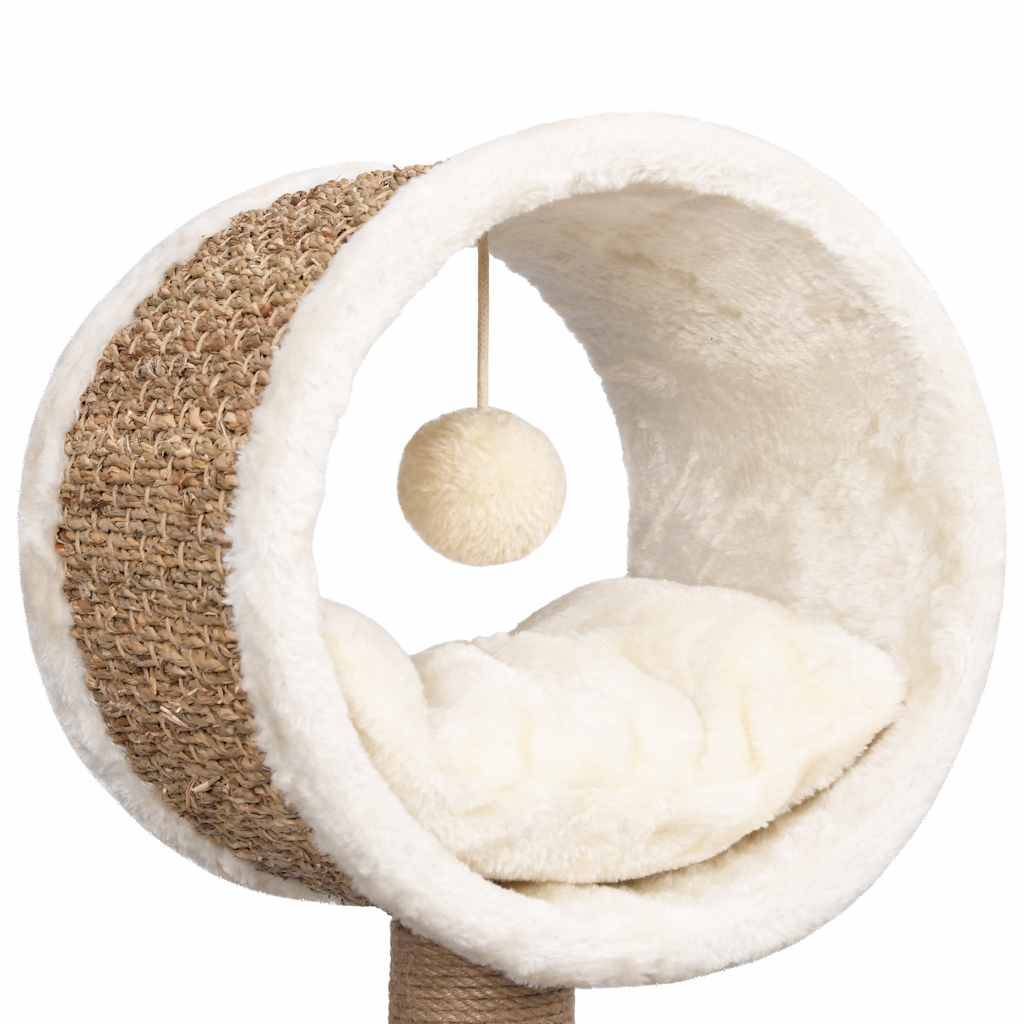 Vidaxl - Arbre à chat et tunnel supérieur et jouet 56 cm Herbiers marins vidaXL 170973 - Image 4