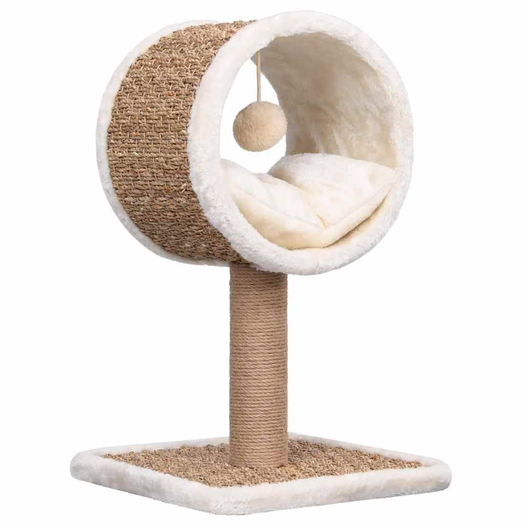 Vidaxl - Arbre à chat et tunnel supérieur et jouet 56 cm Herbiers marins vidaXL 170973 - Image 2