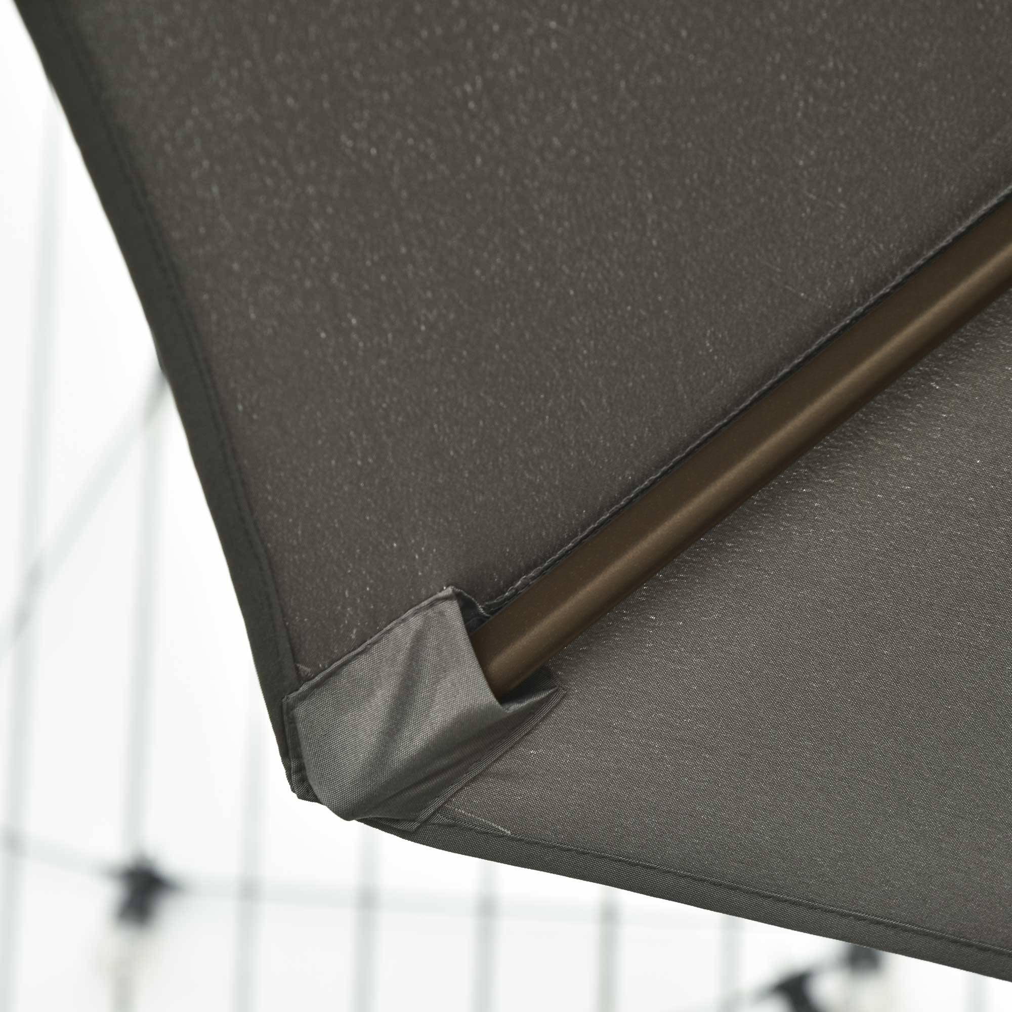 ComfortXL - Parasol déporté acier aluminium extérieur inclinaison 360° Ø295cm gris - ComfortXL Outdoor Living - Image 10