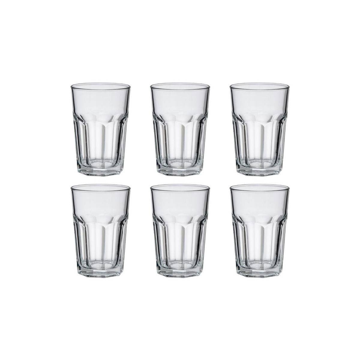 Lot de 6 Gobelets en Verre "Mojito" 36cl Transparent