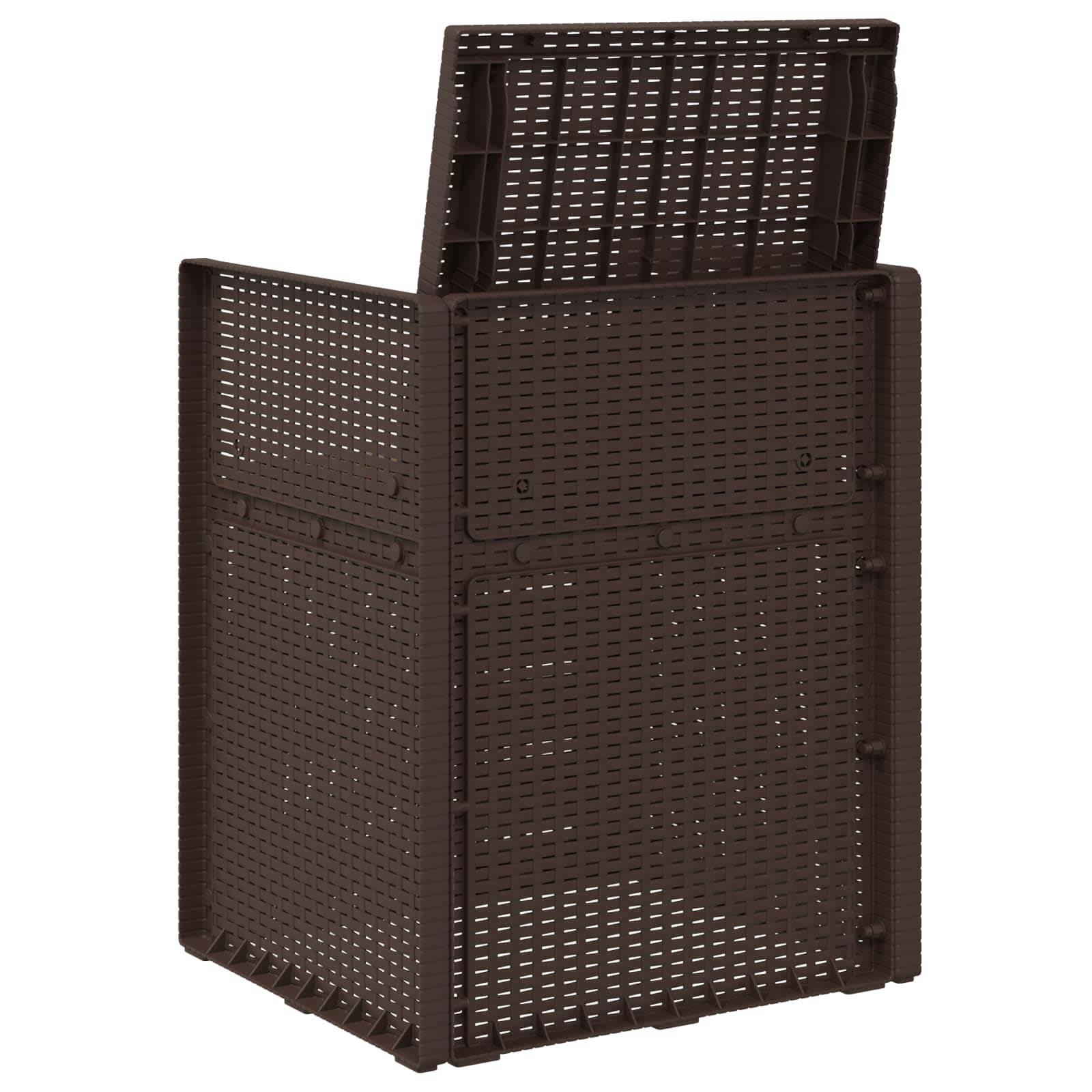 PANGIVO - Chaises de jardin PP marron et taupe 53 x 47 x 88.5 cm - PANGIVO - Image 7