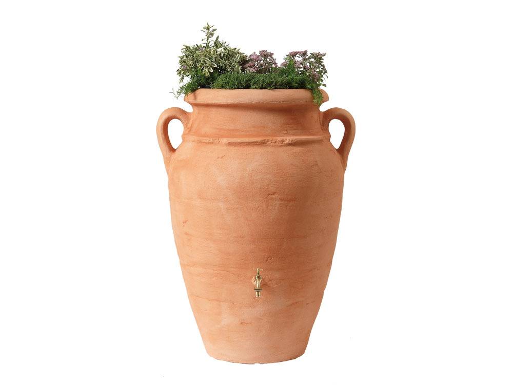 Garantia - Kit Amphore Antik - Bac à Plantes + Collecteur + Robinet - 600 L Terracotta -garantia