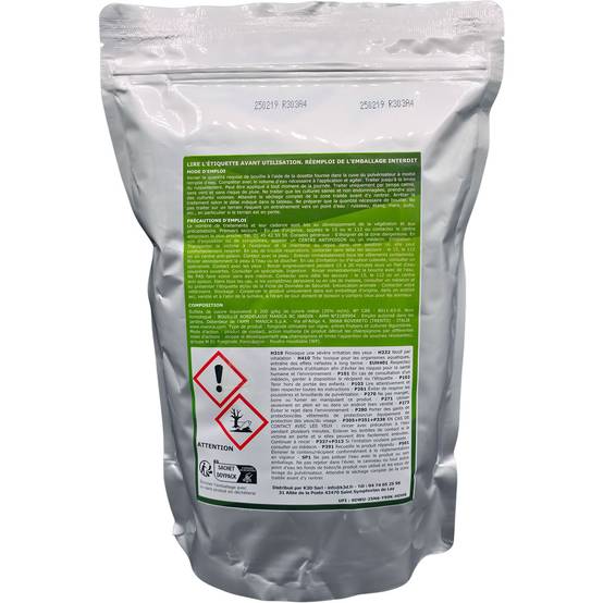 Solu'Bordelaise - 3 kg Bouillie Bordelaise Non Colorée - Polyvalent Sulfate de Cuivre - Protection Arbres Fruitiers, Cultures Potagères, Vignes -UAB - Image 2