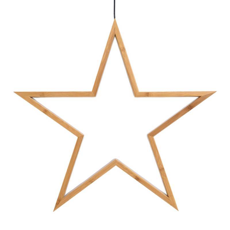 Lotti - étoile lumineuse Ø55cm néon blanc chaud en Bois Naturel Clair Lotti - Image 5