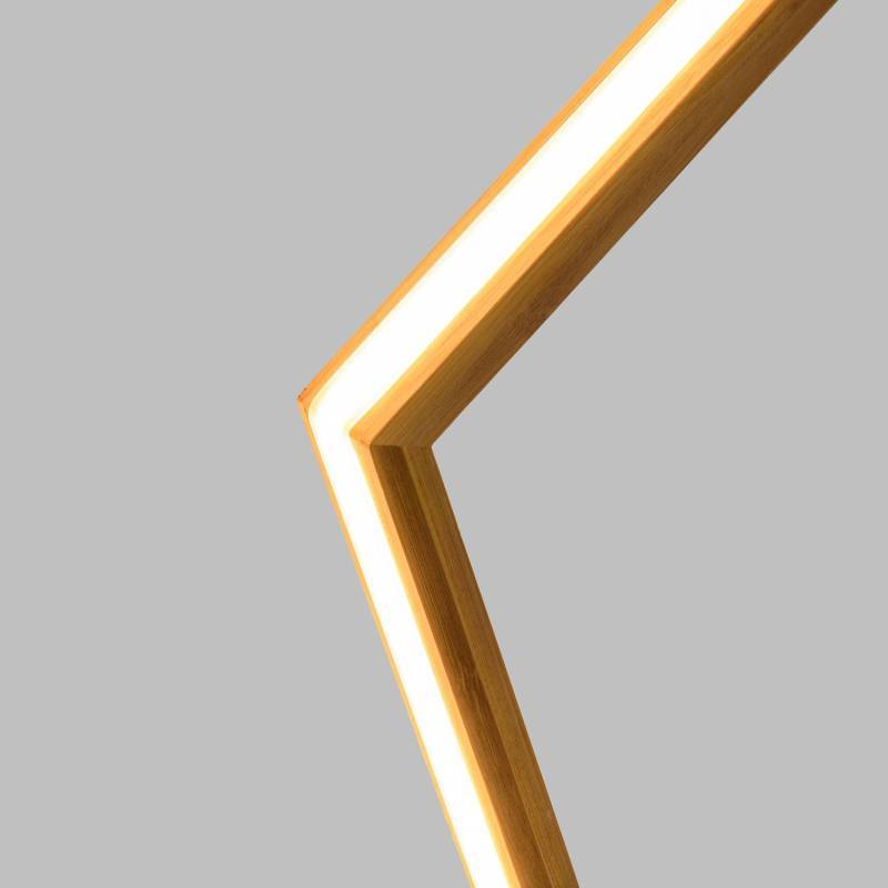 Lotti - étoile lumineuse Ø55cm néon blanc chaud en Bois Naturel Clair Lotti - Image 4