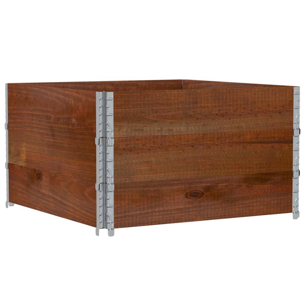 Jardinière bois de pin marron 100 x 100 x 60.5 cm - PANGIVO - Image 5