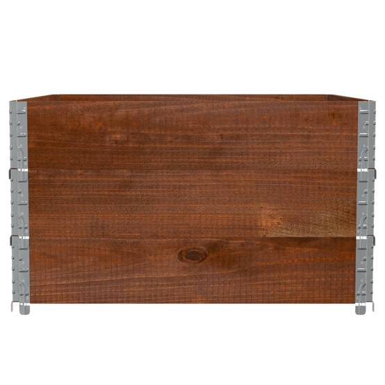 Jardinière bois de pin marron 100 x 100 x 60.5 cm - PANGIVO - Image 4