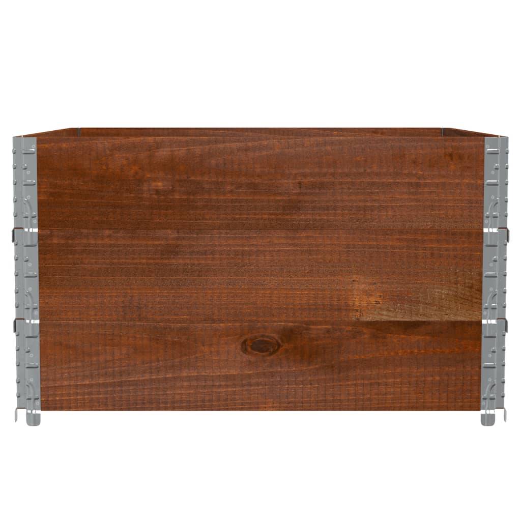 Jardinière bois de pin marron 100 x 100 x 60.5 cm - PANGIVO - Image 4