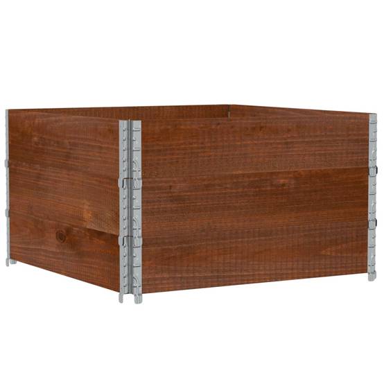 Jardinière bois de pin marron 100 x 100 x 60.5 cm - PANGIVO - Image 2