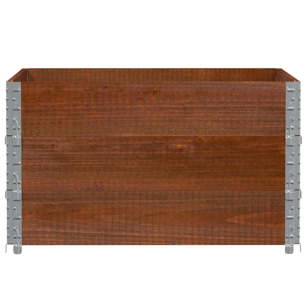Jardinière bois de pin marron 100 x 100 x 60.5 cm - PANGIVO - Image 3