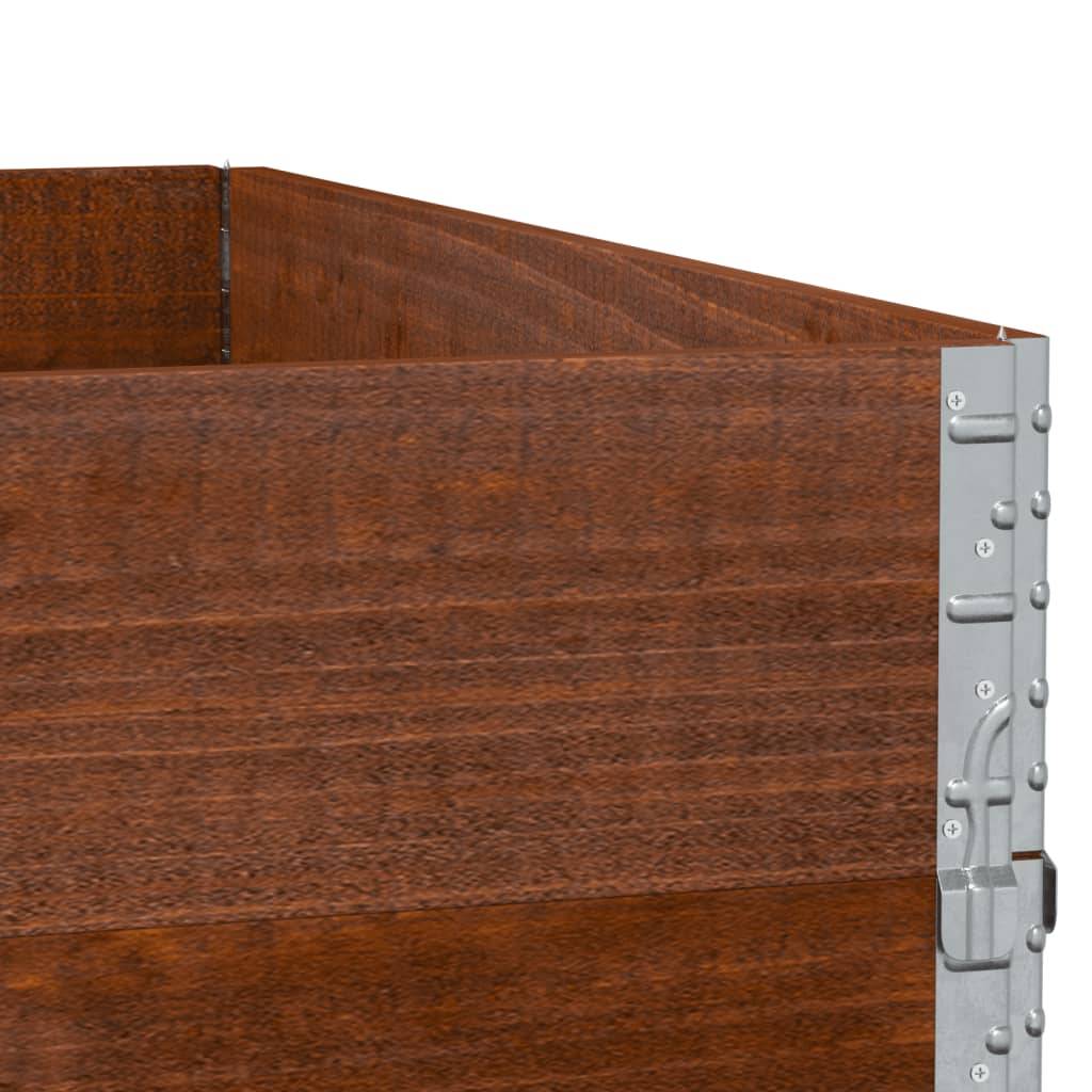 Jardinière bois de pin marron 100 x 100 x 60.5 cm - PANGIVO - Image 7