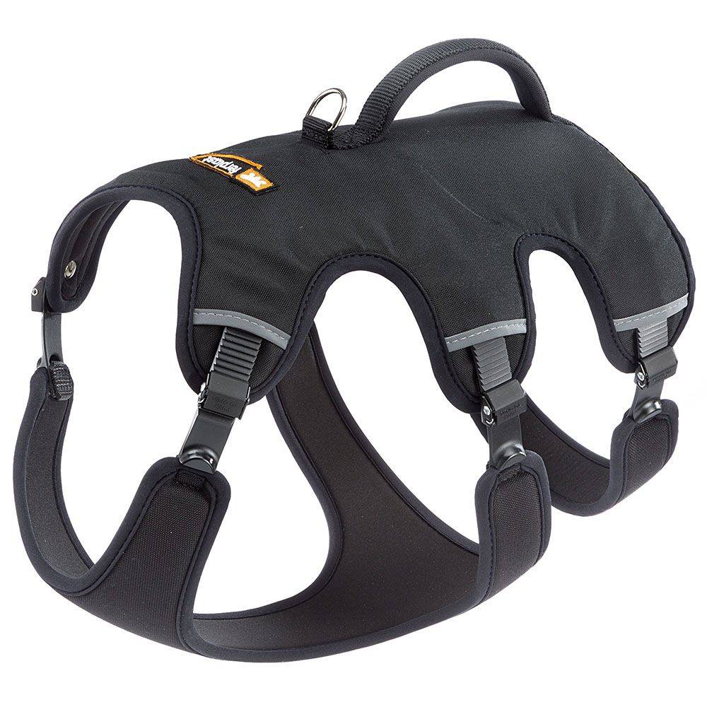 Ferplast - Ferplast Harnais Chien Réglable L Poitrail 70-80 cm avec Poignée, Noir - Image 1