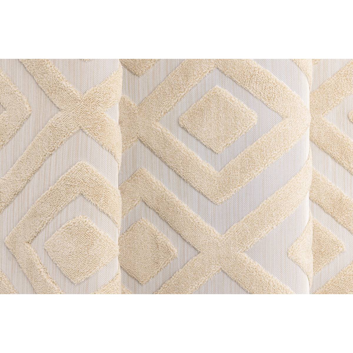 Tapis Shaggy Déco "Pia" 200x290cm Beige - Image 4