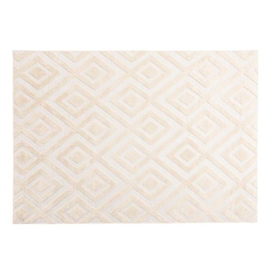 Tapis Shaggy Déco "Pia" 200x290cm Beige - Image 1