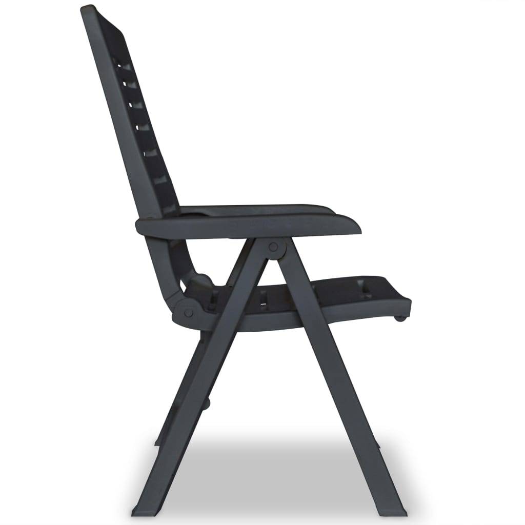 Ensemble 3 pcs de bistro - Salon De Jardin - Mobilier extérieur Plastique Anthracite MI677 - Image 7