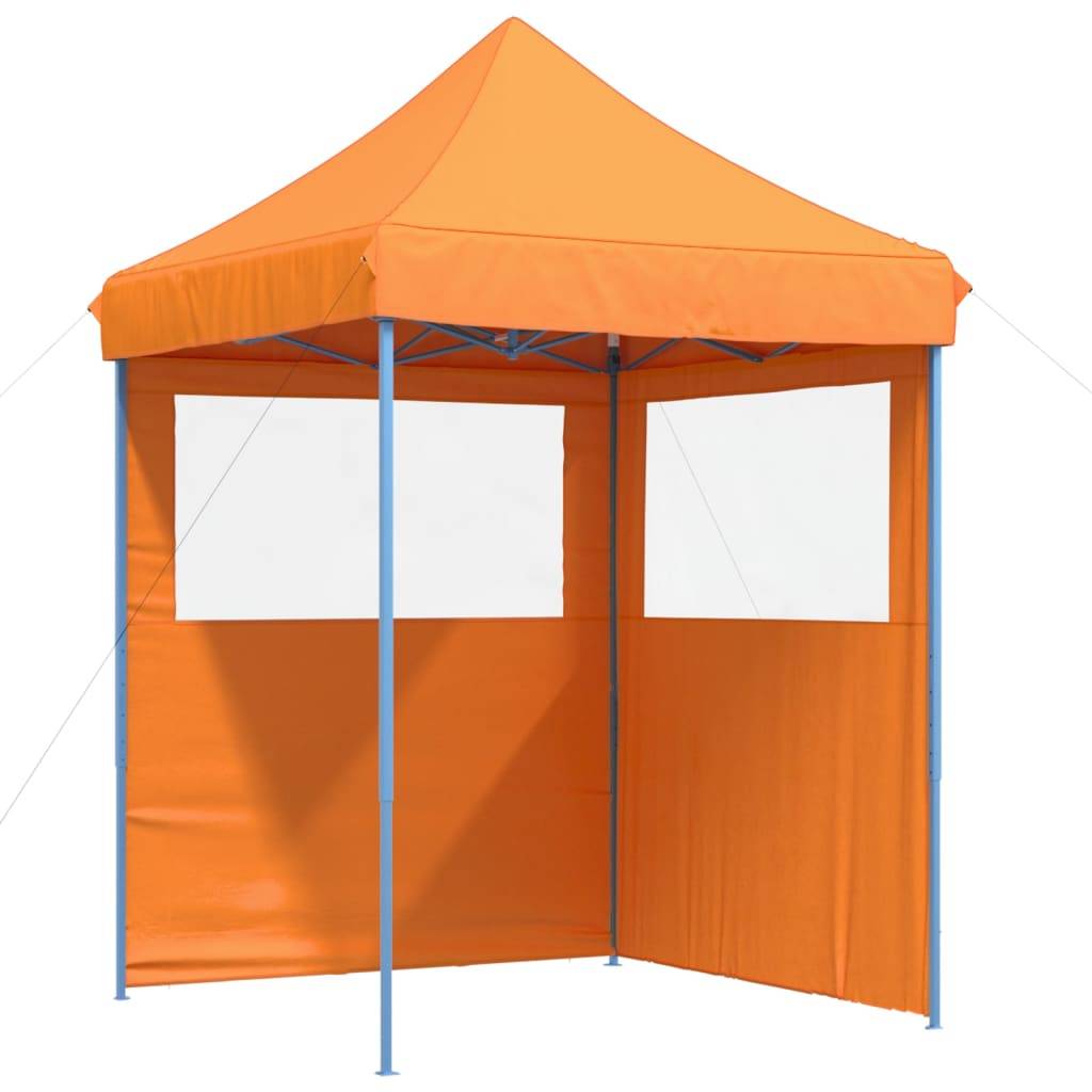 ComfortXL - Tente de réception pliable pop-up acier jardin toit escamotable 200x200 Orange - ComfortXL Outdoor Living - Image 2